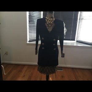 2 piece navy and goal suit